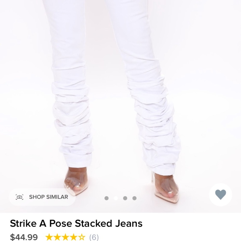 Fashion Nova Strike a Pose STACKED JEANS